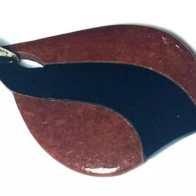 Black & Red Onyx 14K Yellow Gold & Diamond Pendant