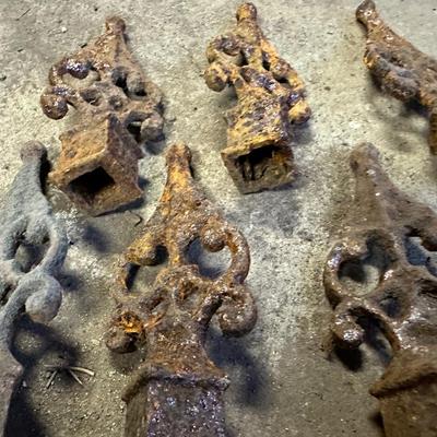 Antique Iron Fence Toppers