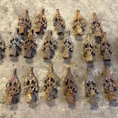 Antique Iron Fence Toppers