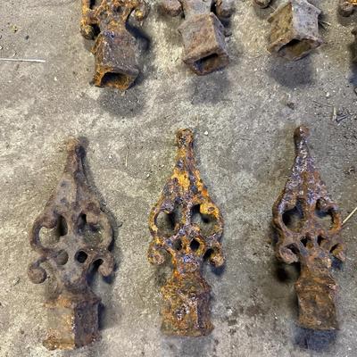 Antique Iron Fence Toppers