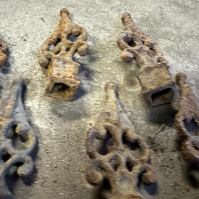 Antique Iron Fence Toppers