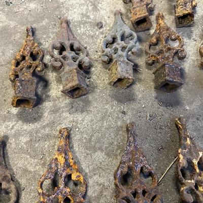 Antique Iron Fence Toppers