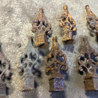 Antique Iron Fence Toppers