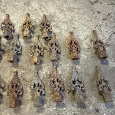 Antique Iron Fence Toppers