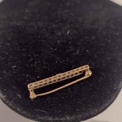Pair of 14 Karat Yellow Gold Collar Pins- Approx Total Weight 3 Grams (#282)
