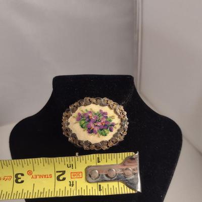 Vintage Brooch and Earring Set (#285)