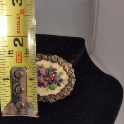 Vintage Brooch and Earring Set (#285)