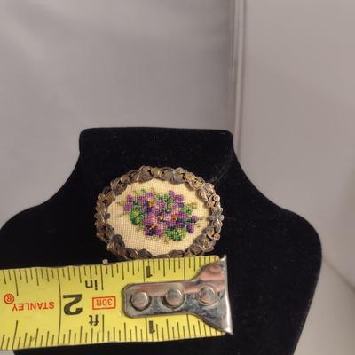 Vintage Brooch and Earring Set (#285)