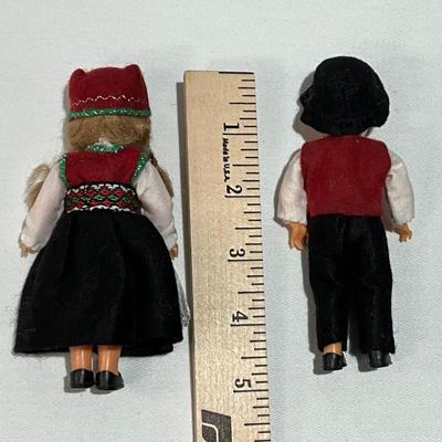 Vintage pair of European Dolls