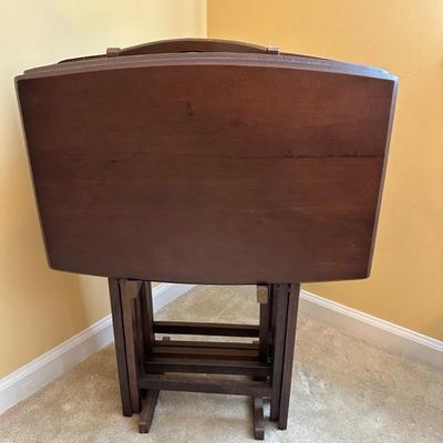 Chairs and TV Dinner Folding Tray Tables