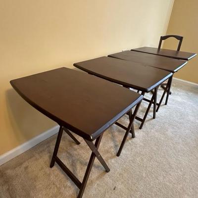 Chairs and TV Dinner Folding Tray Tables