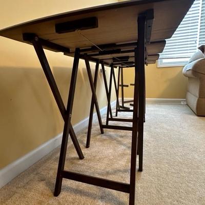 Chairs and TV Dinner Folding Tray Tables