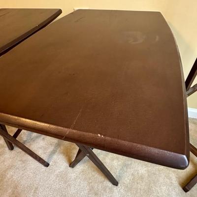 Chairs and TV Dinner Folding Tray Tables