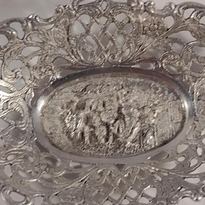 Sterling Silver Reticulated Bowl- Approx Weight 48 Grams (#289)