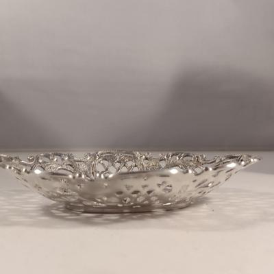 Sterling Silver Reticulated Bowl- Approx Weight 48 Grams (#289)