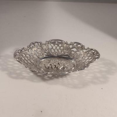 Sterling Silver Reticulated Bowl- Approx Weight 48 Grams (#289)