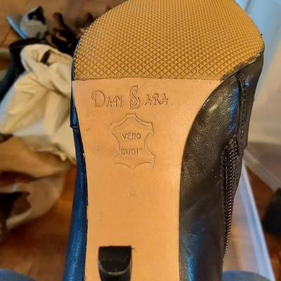 Dan Sara Rocker Studded Black Heel Boot