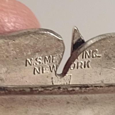 Vintage Sterling Silver WWII US Army Air Corps Air Gunner Wings- Approx Weight 8 Grams (#290)