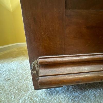 Victorian Style Wood and Marble Table