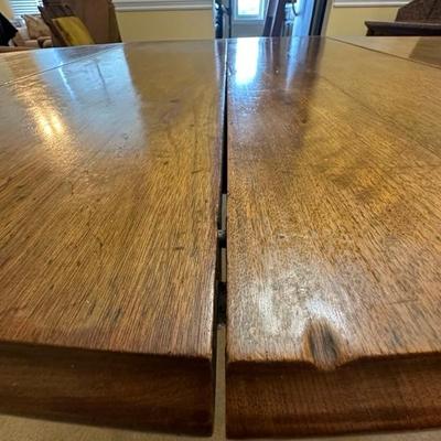 Wooden Table and Two Chairs