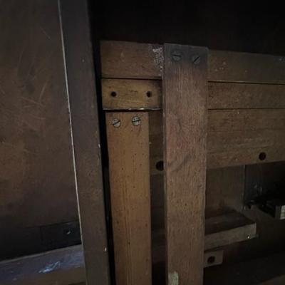 Wooden Table and Two Chairs