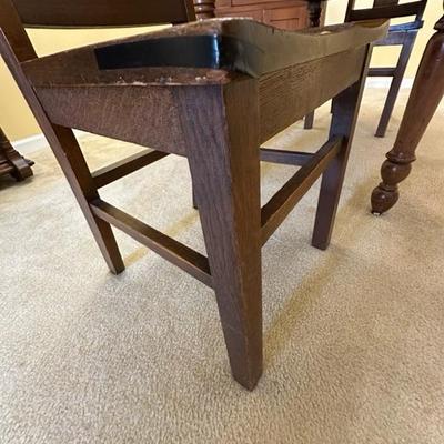 Wooden Table and Two Chairs