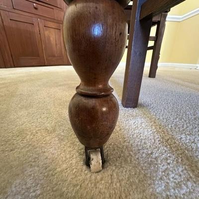 Wooden Table and Two Chairs