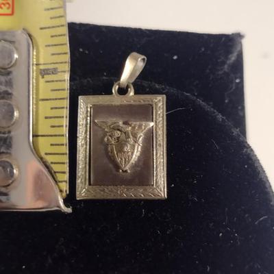 Eagle on Shield Design Pendant (#291)
