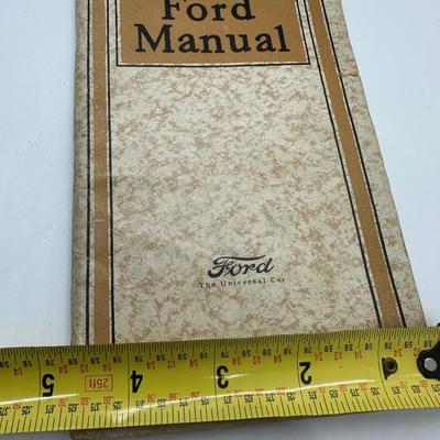 Ford Manual, 1920