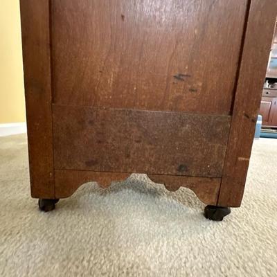 Wood Cabinet with Marble Top