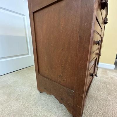 Wood Cabinet with Marble Top
