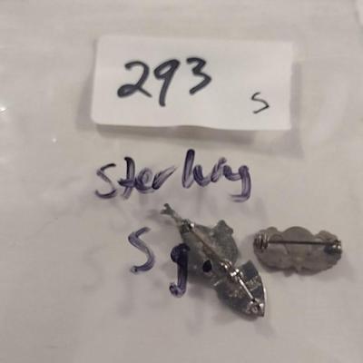 Vintage Sterling Silver Military Pins (#293)
