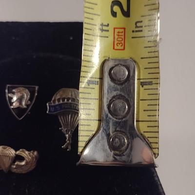 Vintage Sterling Silver Military Pins (#293)