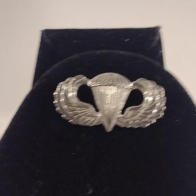 Vintage Sterling Silver Paratrooper Pin (#294)