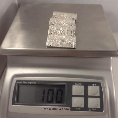 .900 Sterling Silver Bracelet- Approx Weight 100 Grams (#297)