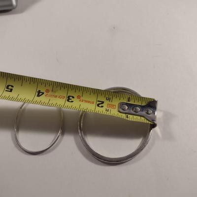Pair of Sterling Bangle Bracelets- Approx Weight 30 Grams (#299)