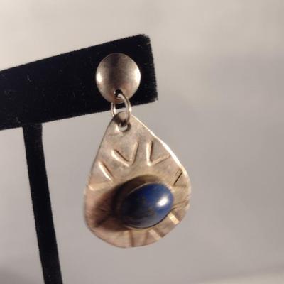 Sterling Silver and Stone Earrings (#303)