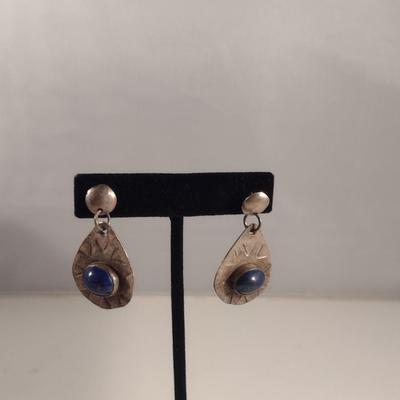 Sterling Silver and Stone Earrings (#303)