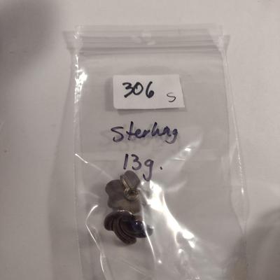 Sterling Silver and Stone Earrings (#306)