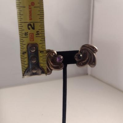 Sterling Silver and Stone Earrings (#306)