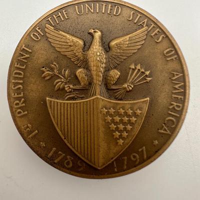 1961 George Washington Brass Medallion