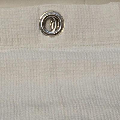 White Cotton World Market Shower Curtain