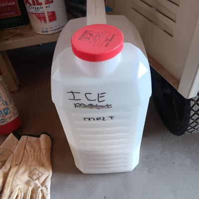 MOSTLY HOUSEHOLD CHEMICALS AND CANS OF SPRAY PAINT