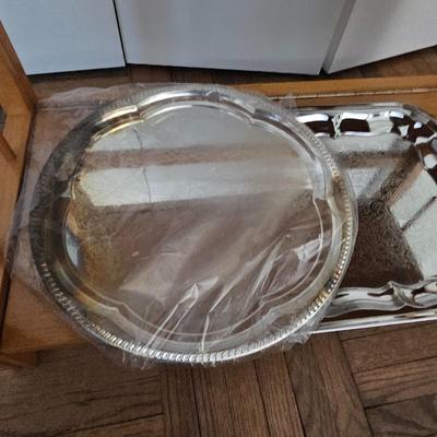 Vintage Silver Service/Platter Lot (B)