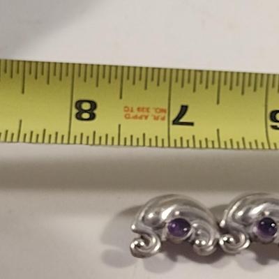 Sterling Silver and Stone Bracelet- Approx Weight 35 Grams (#320)