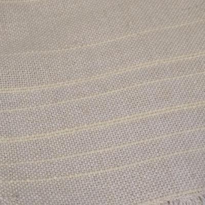 Gold & White Tablecloth and Tan With Golden Yellow Stripes Napkins