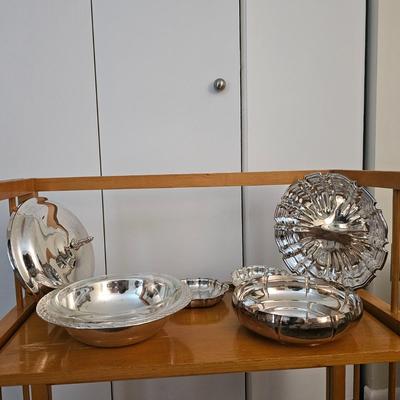 Vintage silver Service Bowls/Platters