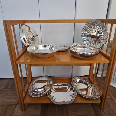 Vintage silver Service Bowls/Platters