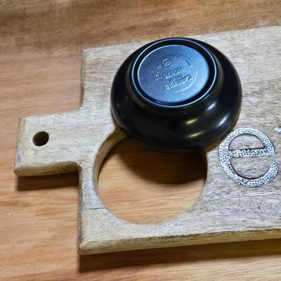 Mudpie Charcuterie "Enjoy" Board and Bowl