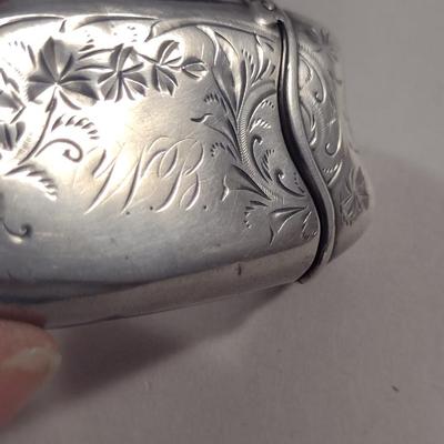 Vintage Sterling Silver Match Safe- Approx Weight 26 Grams (#332)